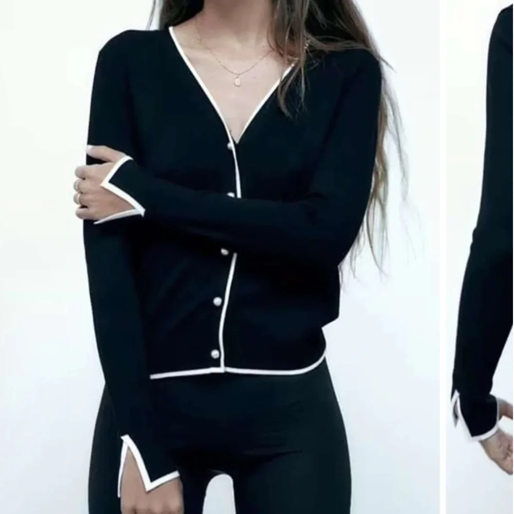 Zara Button Down Knit Sweater Medium - Picture 3 of 10